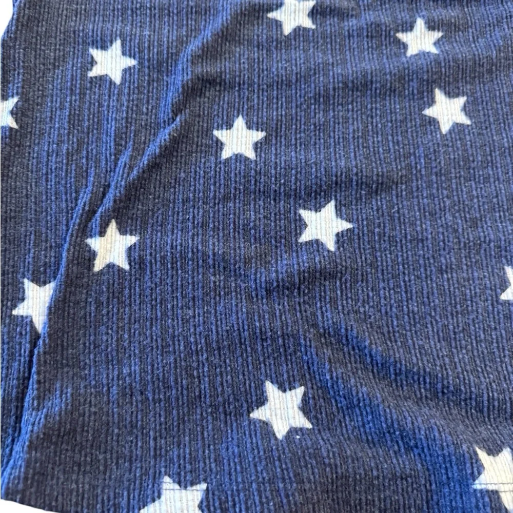 Socialite Blue and White Star Print Pajama Set Size XL Shorts & Sleeveless Top - Picture 11 of 16